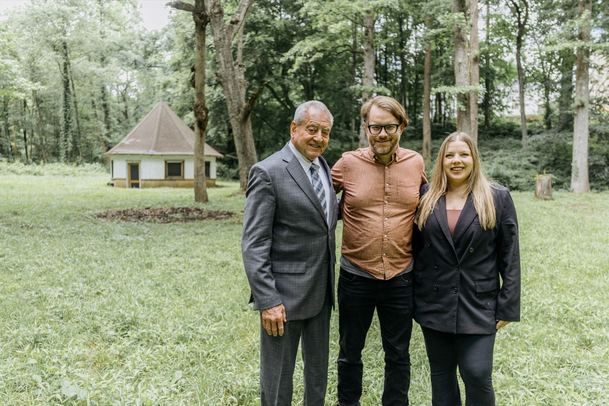 Mike Barnes, Alex Reynolds, and Lily Niemela at the Chick Springs property closing
